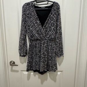 Express Black and White Romper
